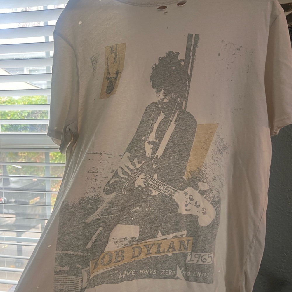 Junk Food Clothing Bob Dylan Graphic Tee - Cream